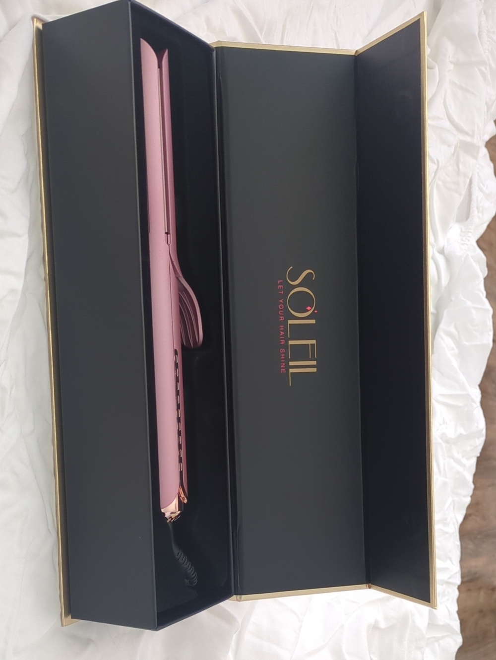 Soleil Pink Hair Straightener - Sleek Styling Iron